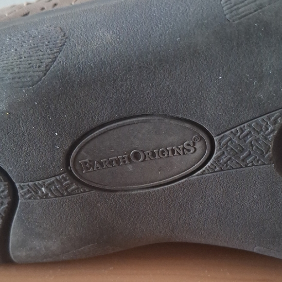 Earth Origins Teresa Brown Stone Suede Leather Loafers - Size 9M - Picture 2 of 6